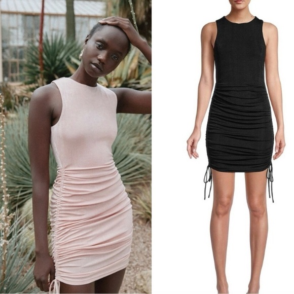 NWT Significant Other Gemma Black Mini Dress Tie Sides Y2K - Picture 1 of 8